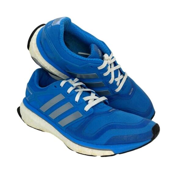 Adidas Energy Boost Tech Fit Women's Pre-owned Blue Running Sneakers - sz. 8 - Picture 1 of 6